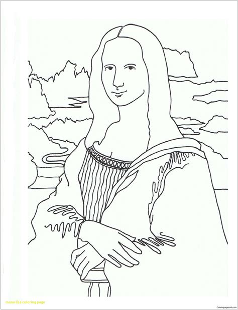 mona lisa printable image.